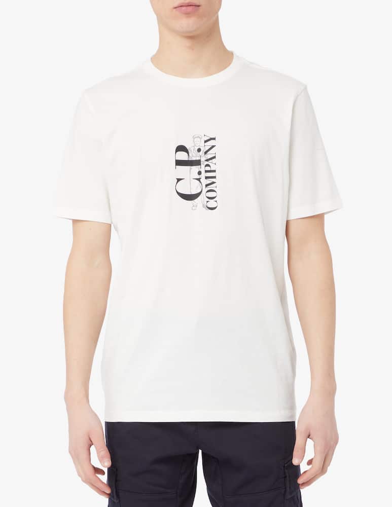 Cp Company Maglietta sailor retro logo fronte - immagine 1