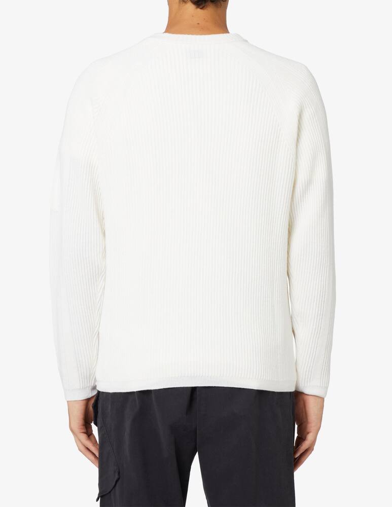 rinascente Cp Company Maglia a costine lens in lana d'agnello