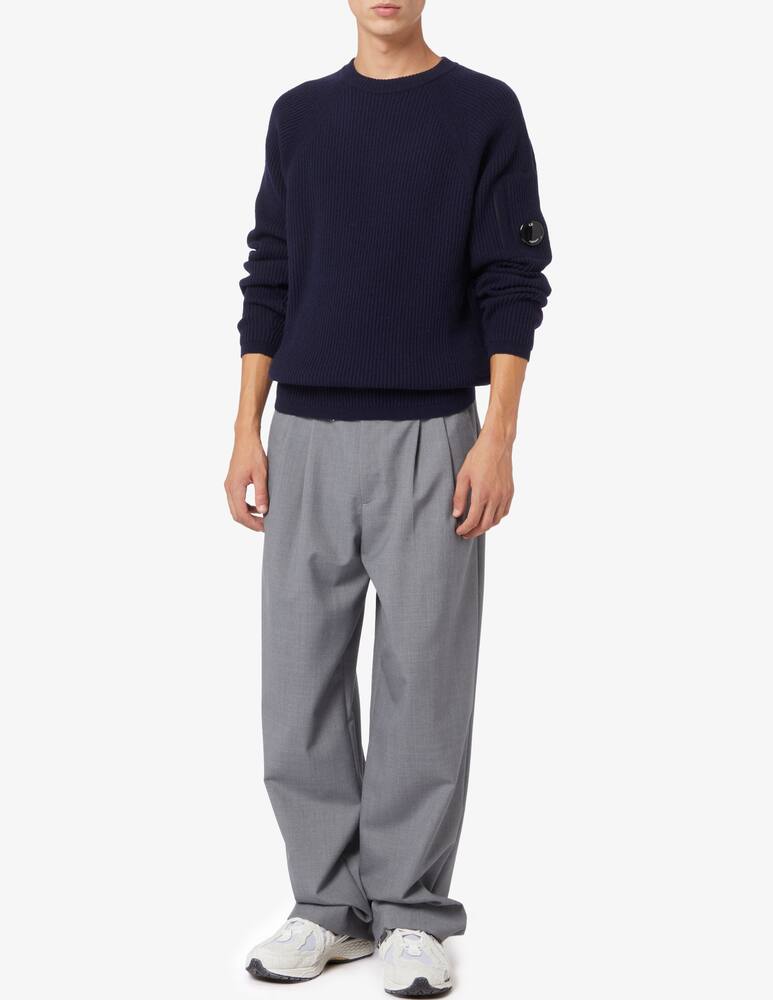 rinascente Cp Company Maglia a costine lens in lana d'agnello