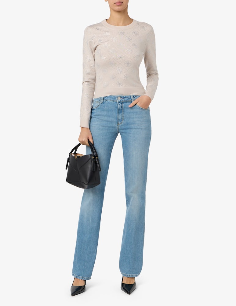 rinascente Guess Crewneck rhinestone sweater