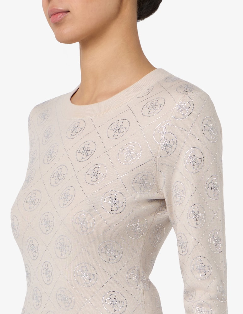 rinascente Guess Crewneck rhinestone sweater