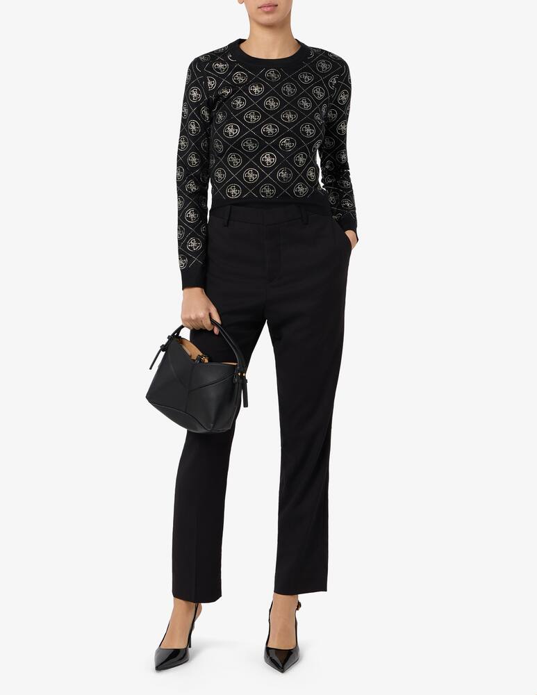 Guess Maglia girocollo strass 4G - immagine 2 Guess Maglia girocollo strass 4G - immagine 2