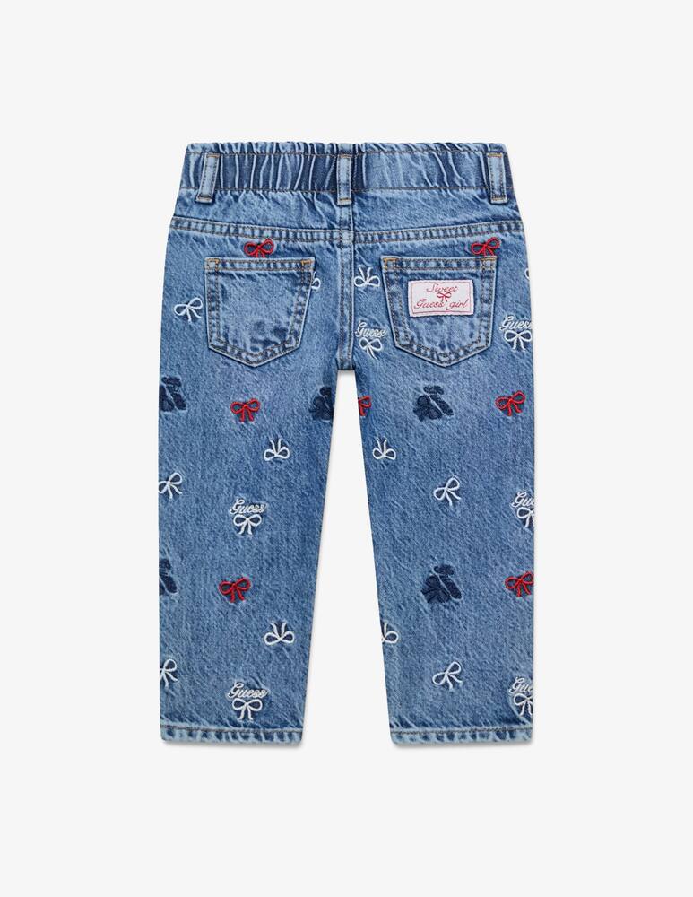rinascente Guess Embroidered paperbag denim trousers