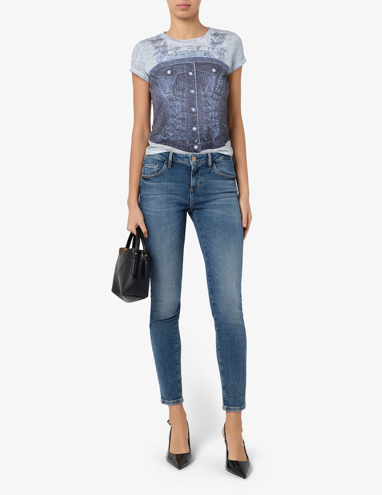 rinascente Guess Denim bustier t-shirt