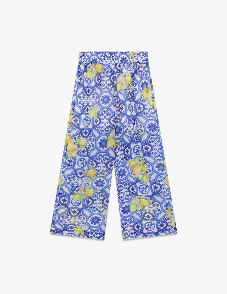 rinascente Guess Pantaloni palazzo chiffon