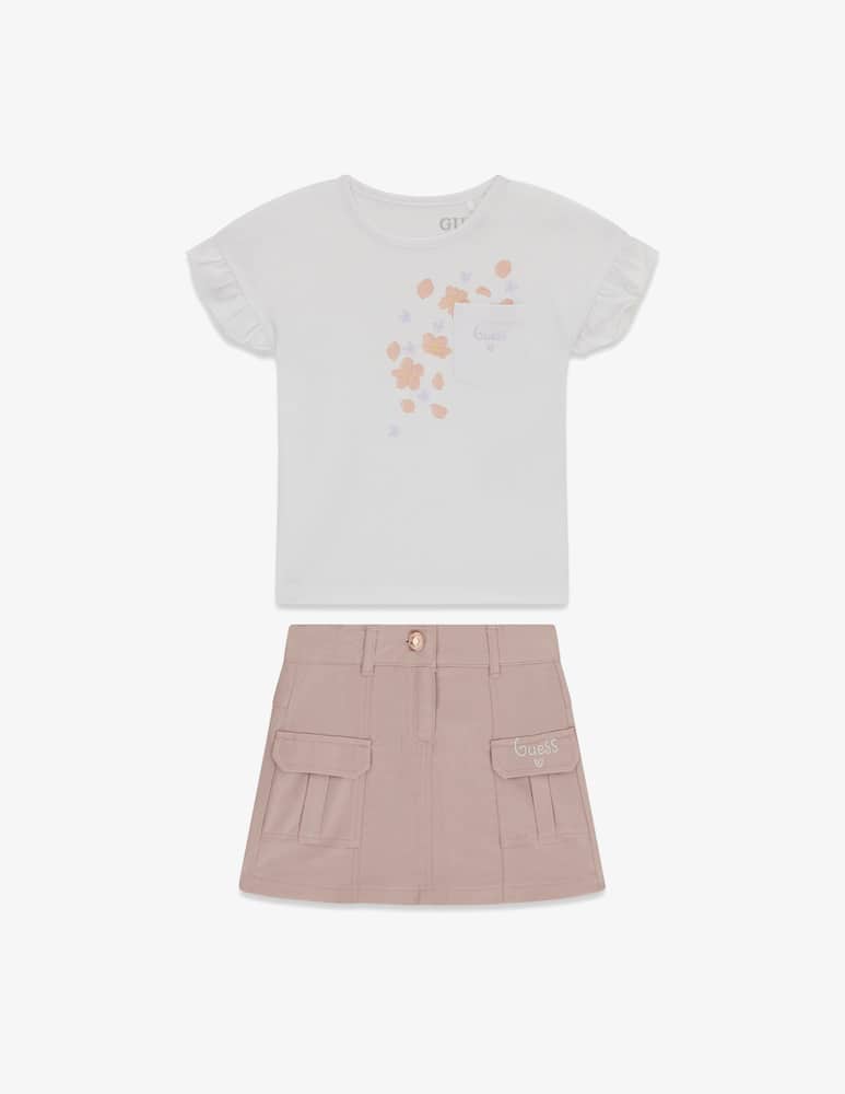 rinascente Guess Set t-shirt e gonna in twill
