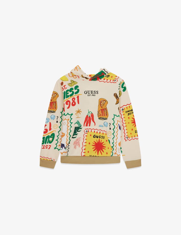 rinascente Guess Hooded graphic sweatshirt
