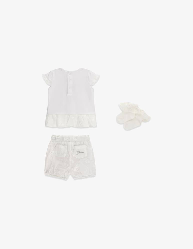 rinascente Guess Ruffle trim t-shirt set