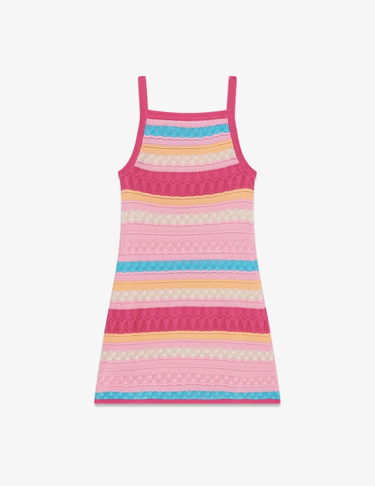 rinascente Guess Crochet stripe dress