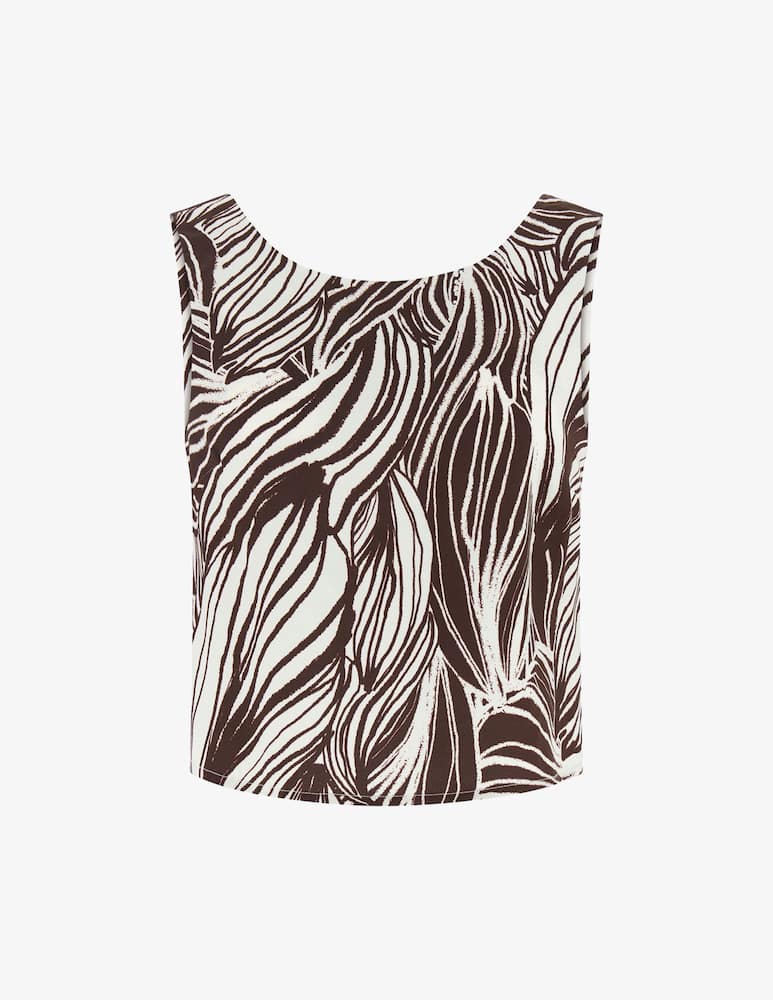 rinascente Guess Leaf knot crop top