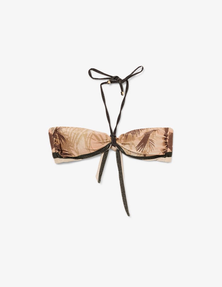 rinascente Guess Fleur bandeau bikini top