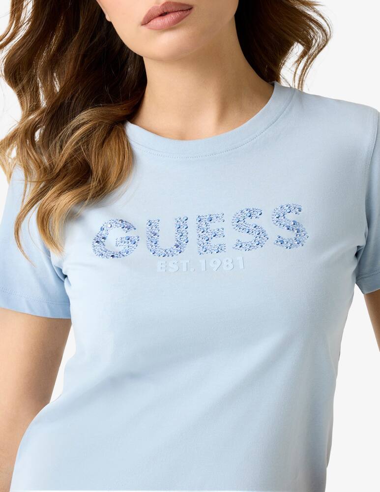 rinascente Guess T-shirt con logo borchie