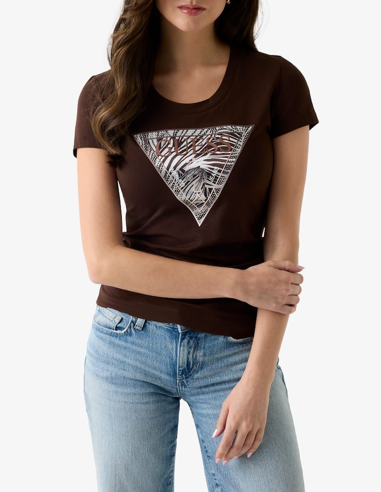 rinascente Guess T-shirt triangolo zebra