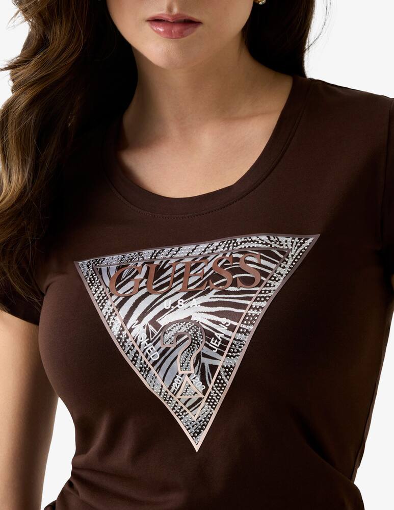 rinascente Guess T-shirt triangolo zebra