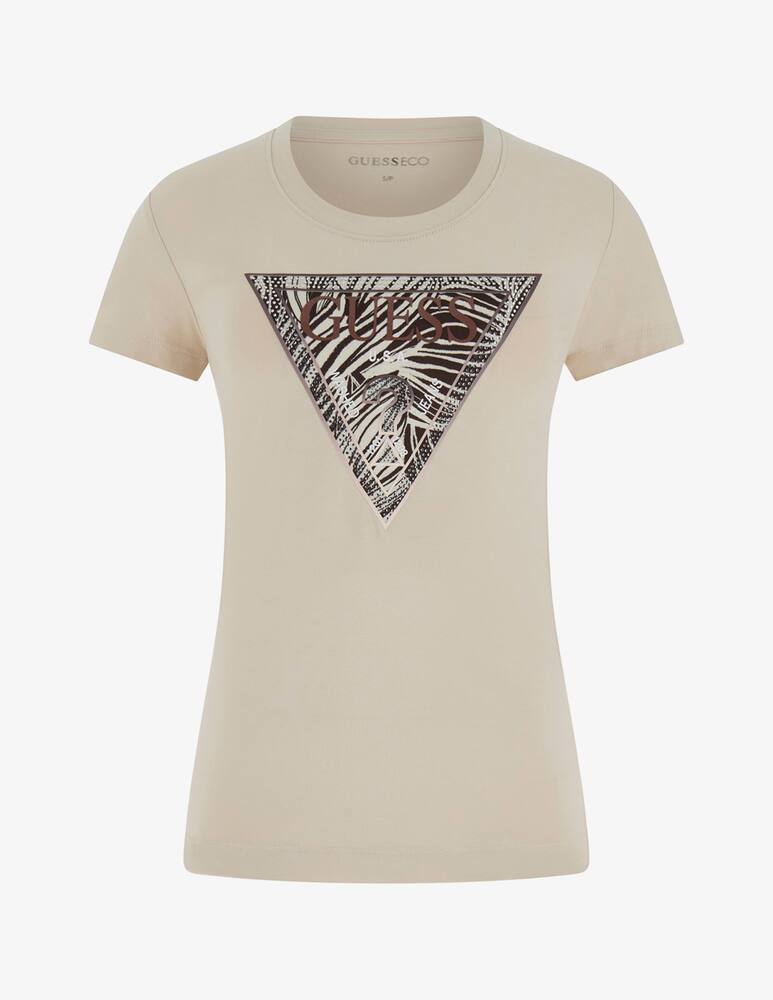 rinascente Guess T-shirt stampa triangolo zebra