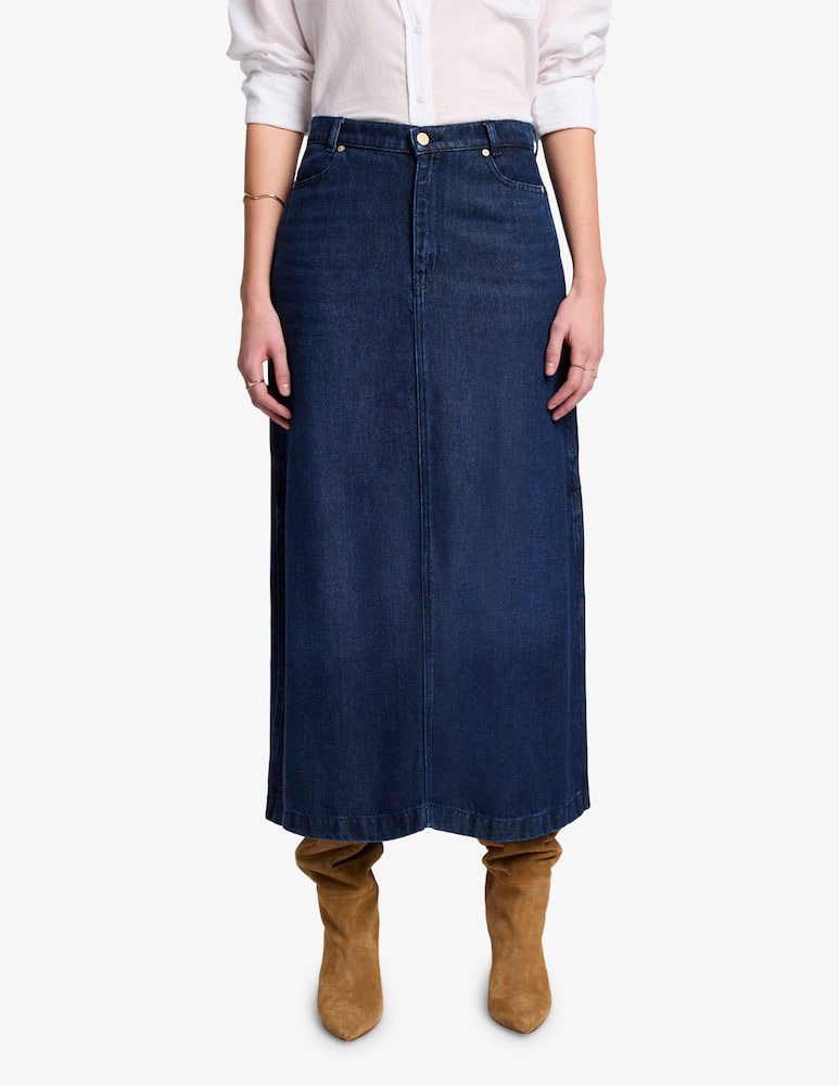 7 For All Mankind Denim midi skirt - picture 1 7 For All Mankind Denim midi skirt - picture 1
