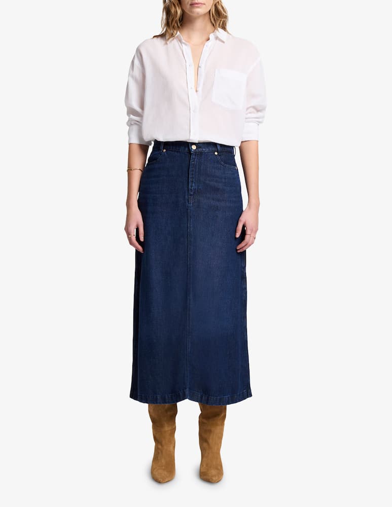 7 For All Mankind Denim midi skirt - picture 2 7 For All Mankind Denim midi skirt - picture 2
