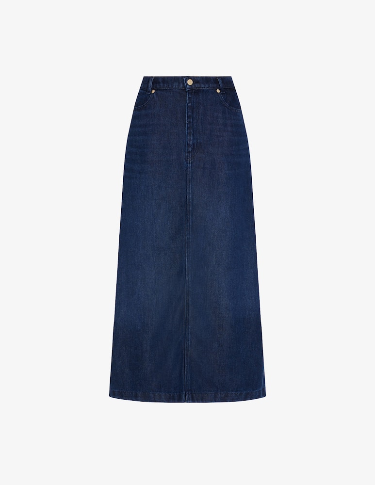7 For All Mankind Denim midi skirt - picture 5 7 For All Mankind Denim midi skirt - picture 5