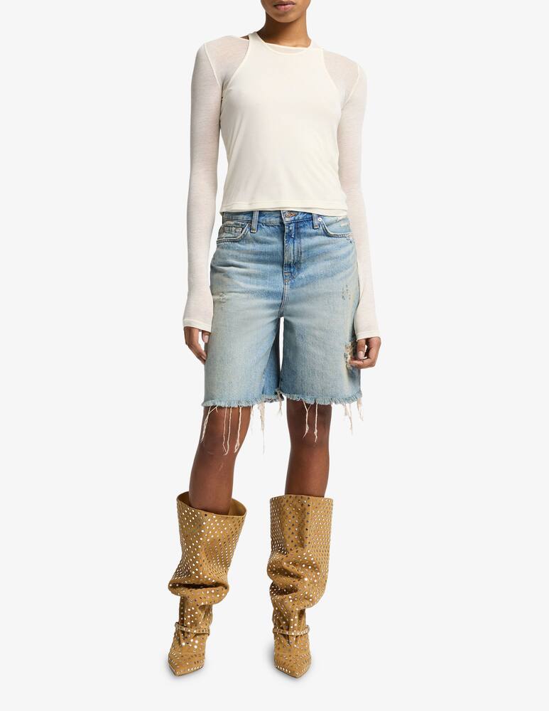 rinascente 7 For All Mankind Shorts Lola denim