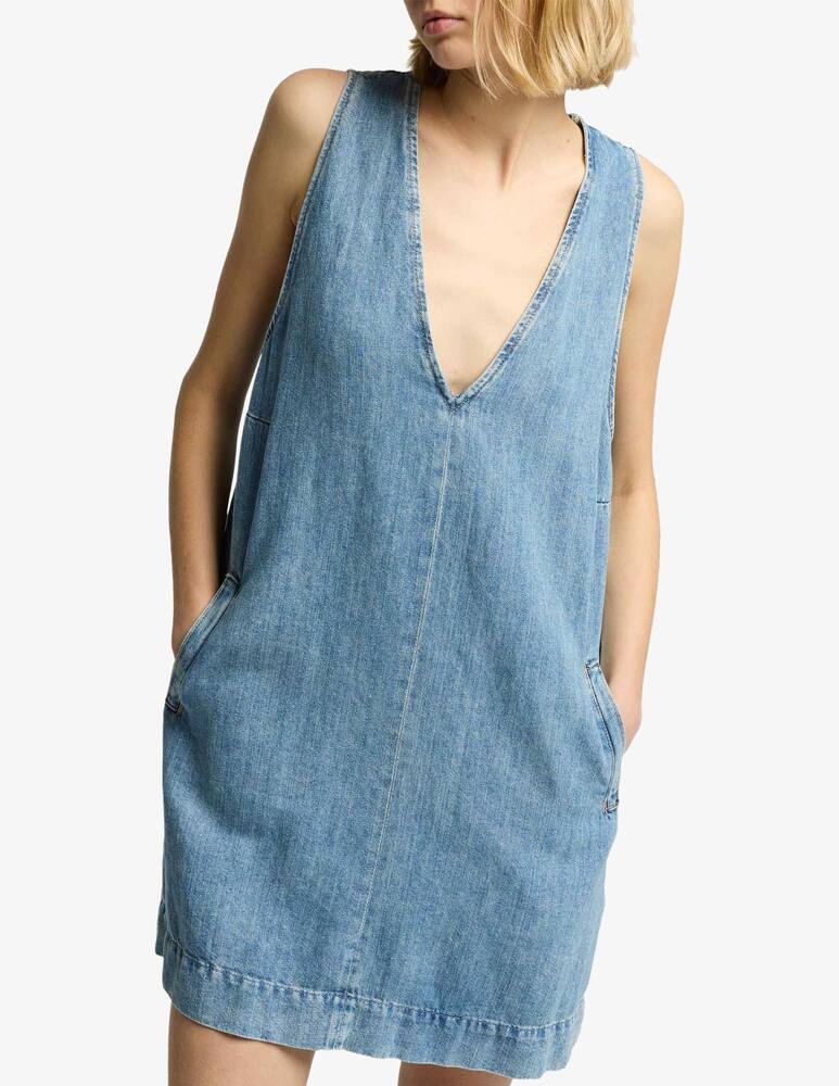 rinascente 7 For All Mankind V-neck denim dress