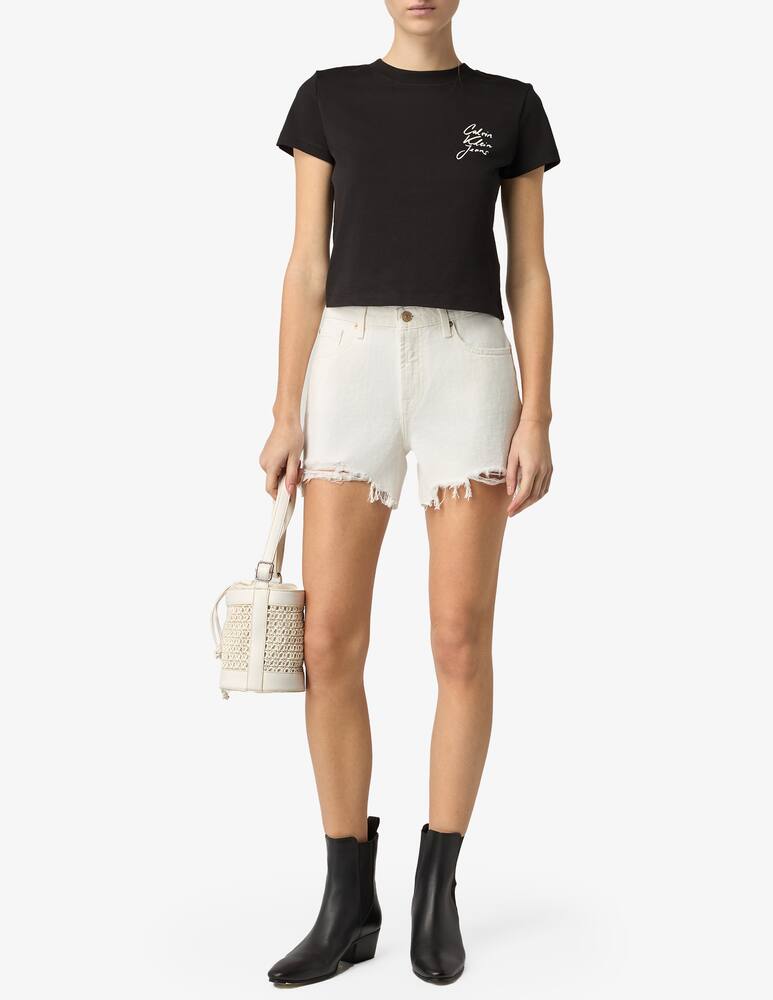 rinascente 7 For All Mankind Shorts strappati Monroe 