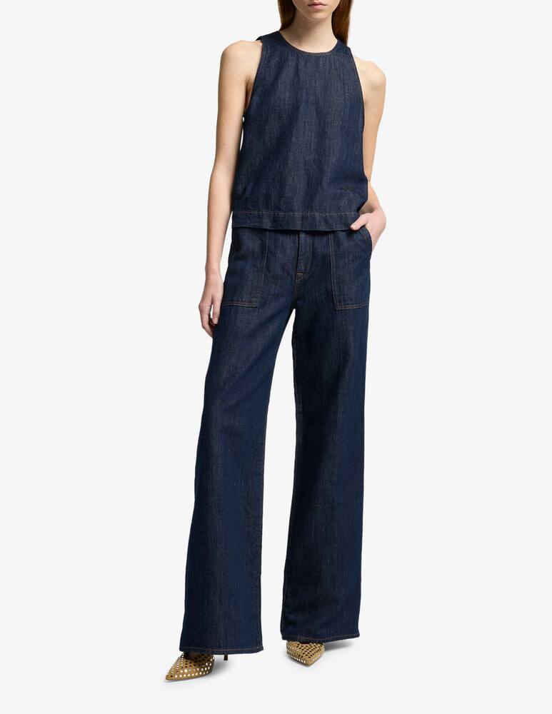 rinascente 7 For All Mankind Wide leg denim trousers