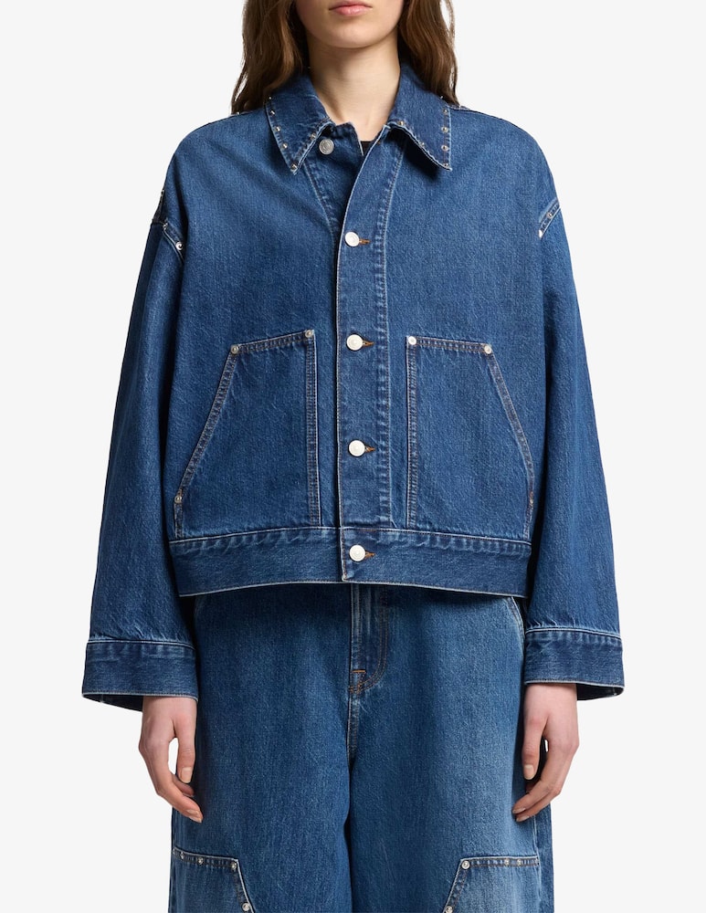 7 For All Mankind Giacca cropped jeans - immagine 1 7 For All Mankind Giacca cropped jeans - immagine 1