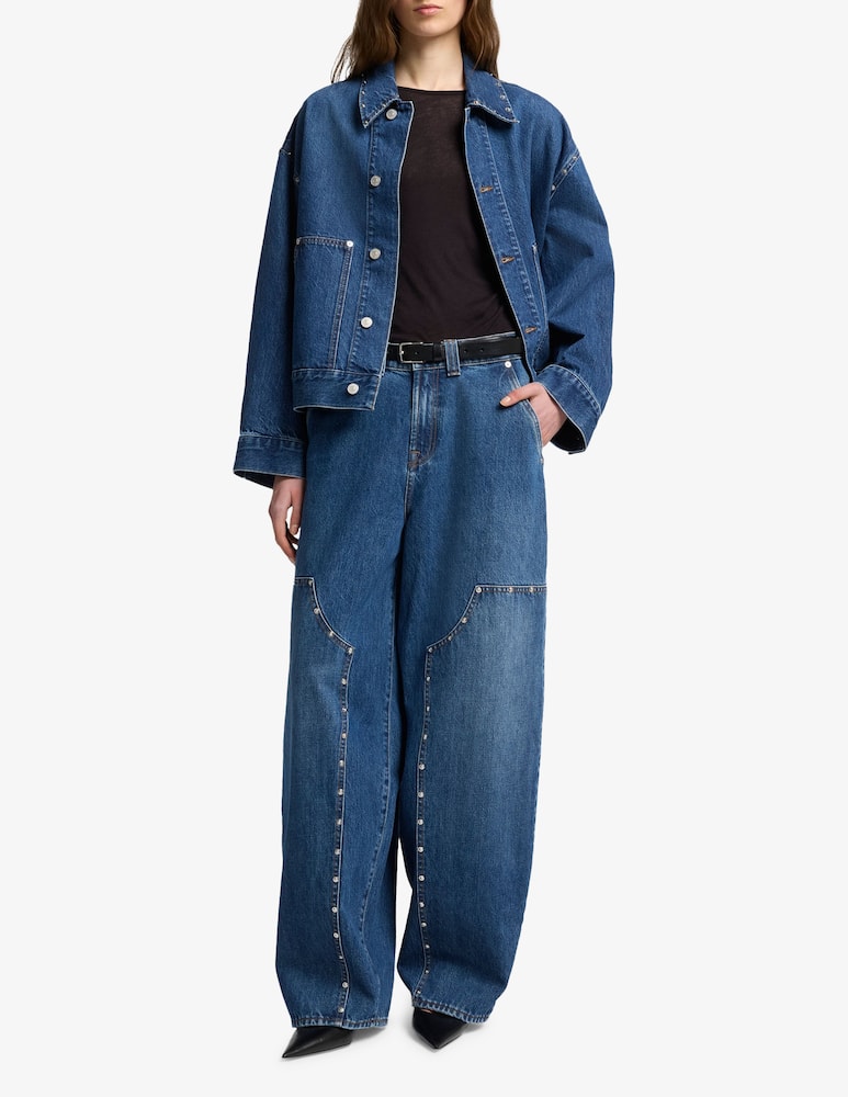 7 For All Mankind Giacca cropped jeans - immagine 2 7 For All Mankind Giacca cropped jeans - immagine 2