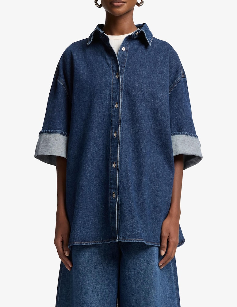 rinascente 7 For All Mankind Nina denim overshirt