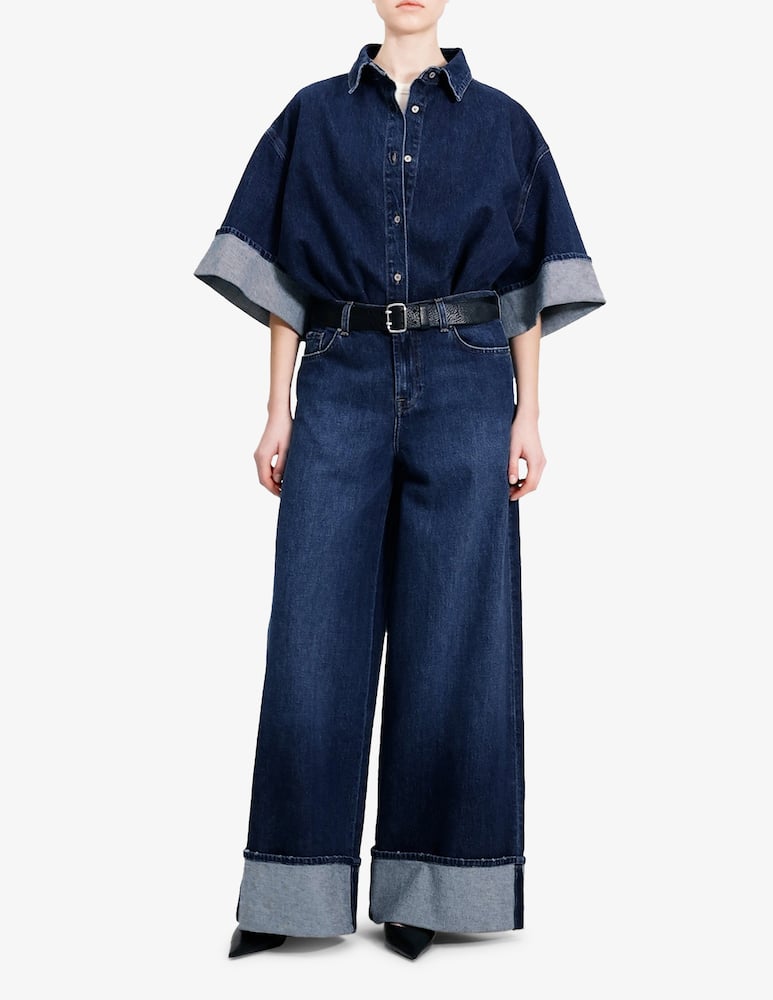 rinascente 7 For All Mankind Nina denim overshirt