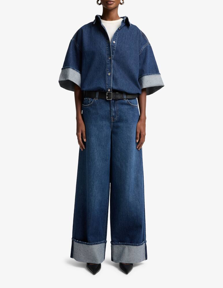 rinascente 7 For All Mankind Marie wide leg jeans