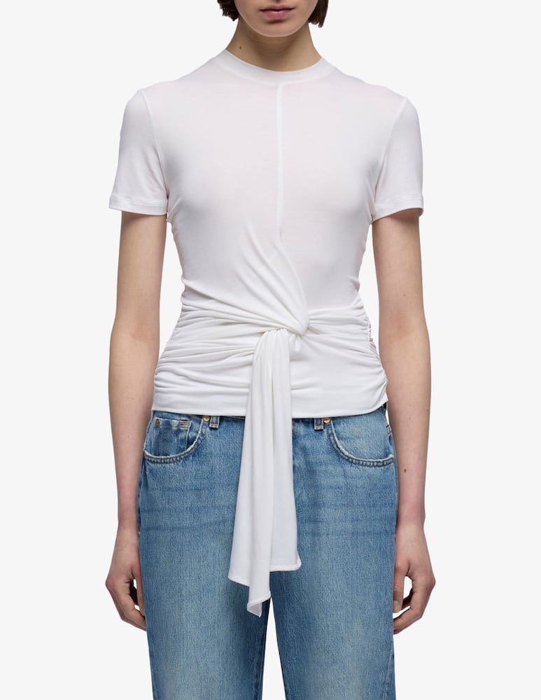 rinascente 7 For All Mankind T-shirt aderente con nodo