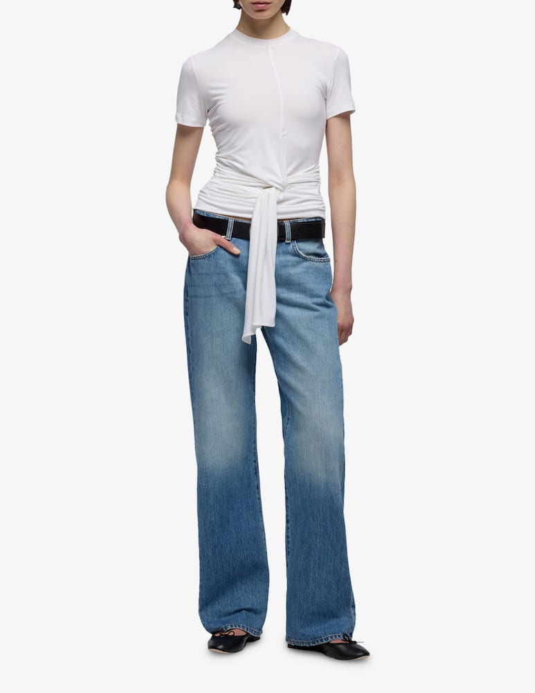 rinascente 7 For All Mankind T-shirt aderente con nodo