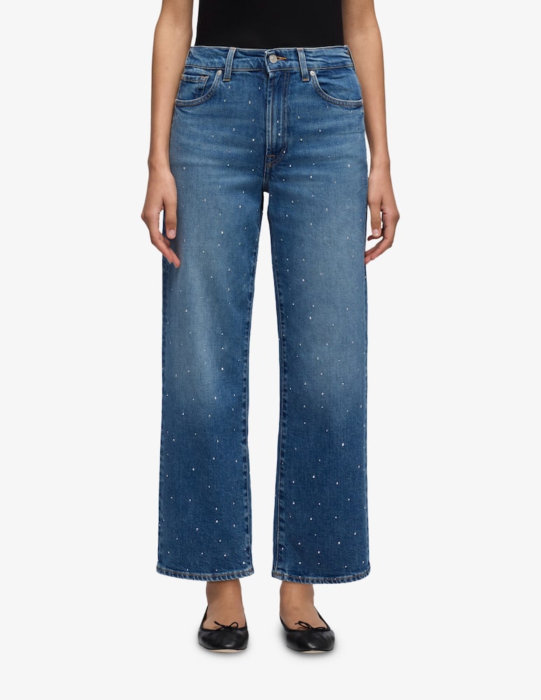 7 For All Mankind Jeans dritti alla caviglia strass - immagine 1 7 For All Mankind Jeans dritti alla caviglia strass - immagine 1