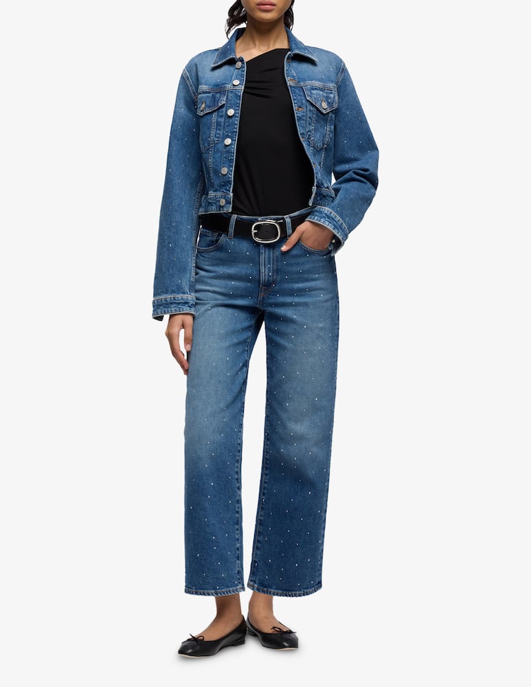7 For All Mankind Jeans dritti alla caviglia strass - immagine 2 7 For All Mankind Jeans dritti alla caviglia strass - immagine 2