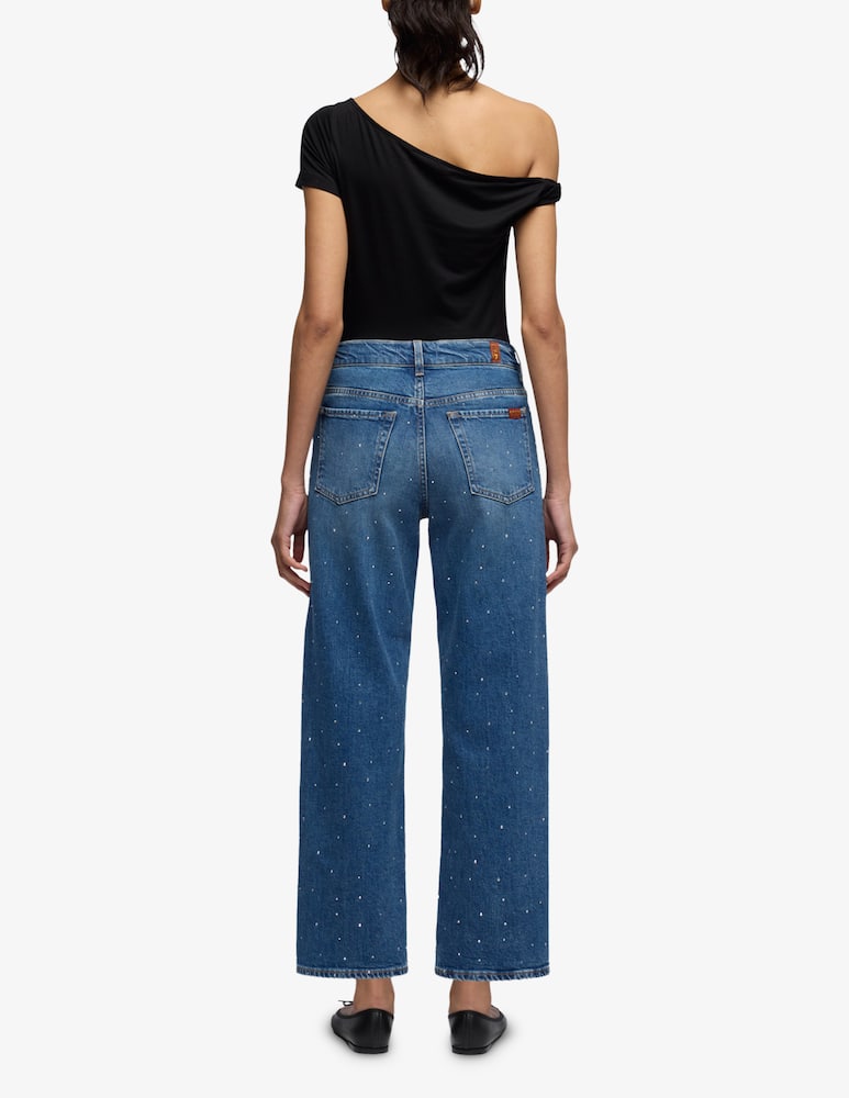 7 For All Mankind Jeans dritti alla caviglia strass - immagine 3 7 For All Mankind Jeans dritti alla caviglia strass - immagine 3