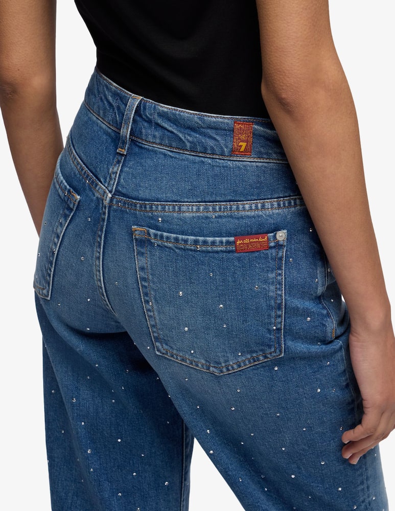 7 For All Mankind Jeans dritti alla caviglia strass - immagine 4 7 For All Mankind Jeans dritti alla caviglia strass - immagine 4