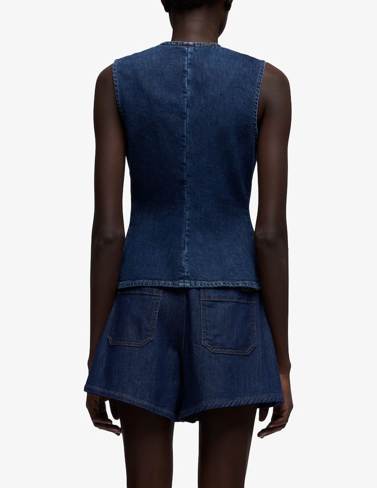 7 For All Mankind Gilet in jeans Lady - immagine 3 7 For All Mankind Gilet in jeans Lady - immagine 3