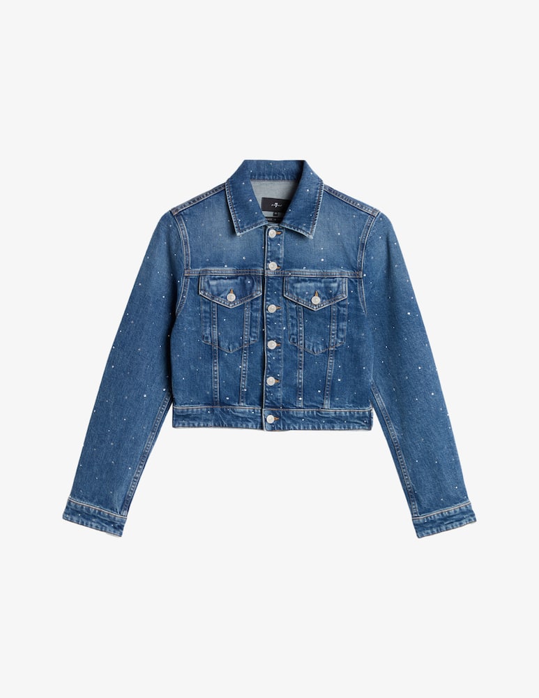 7 For All Mankind Giacca jeans con strass - immagine 5 7 For All Mankind Giacca jeans con strass - immagine 5
