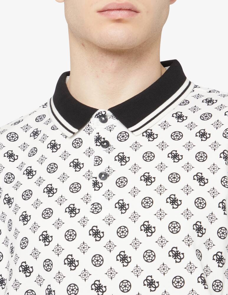 rinascente Guess Polo olympic pique peony