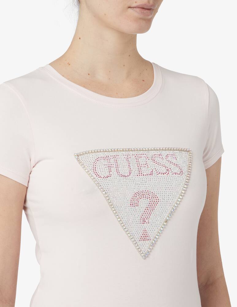 rinascente Guess T-shirt con logo - Rosa