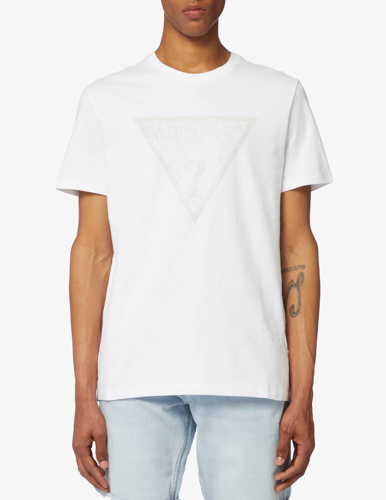 rinascente Guess Shiny gel triangle t-shirt 