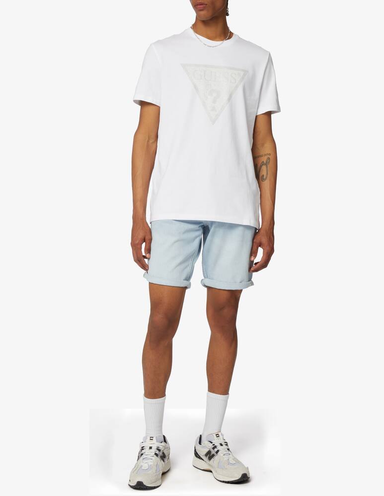 rinascente Guess Shiny gel triangle t-shirt 
