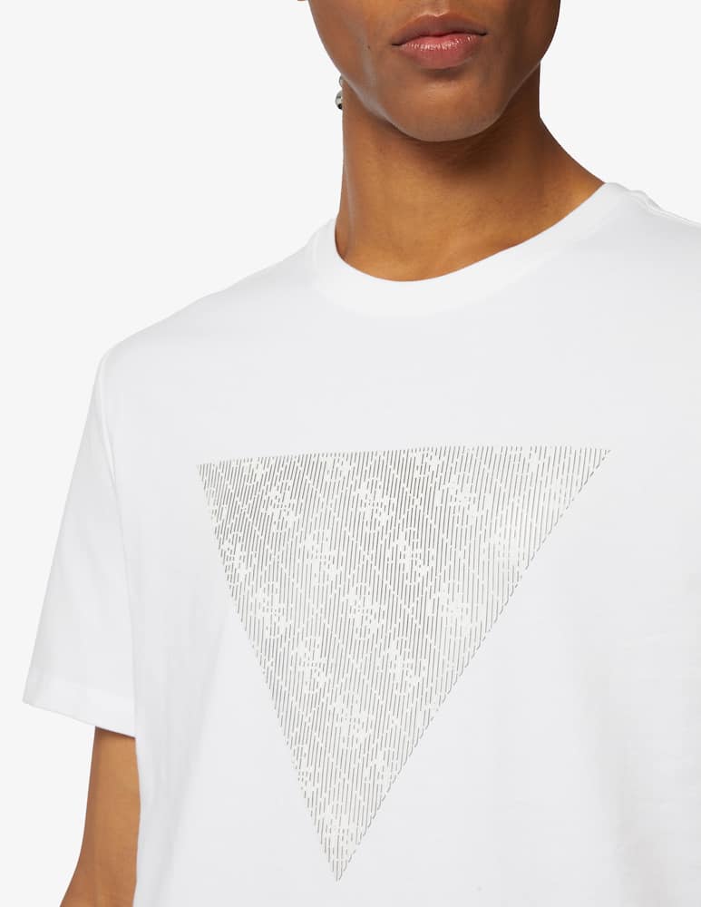 rinascente Guess Shiny gel triangle t-shirt 