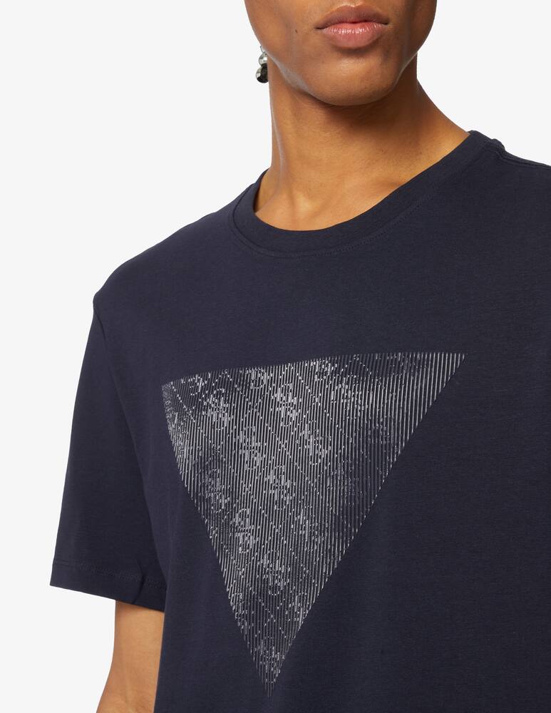 rinascente Guess Shiny gel triangle t-shirt
