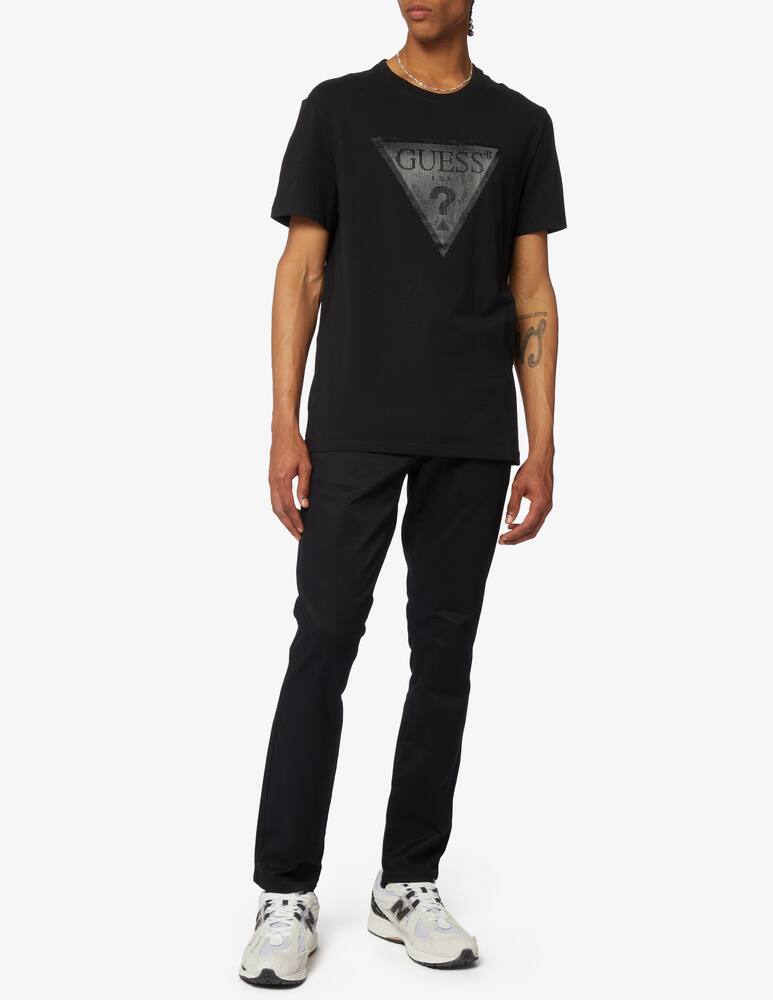 rinascente Guess Shiny gel triangle t-shirt 