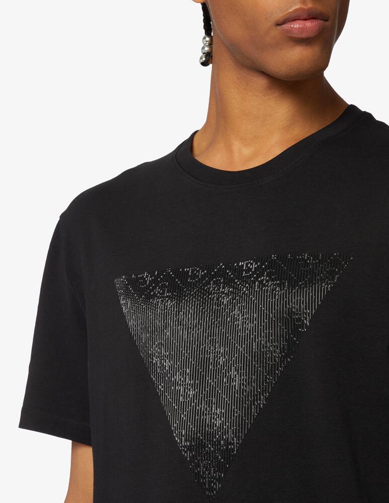 rinascente Guess Shiny gel triangle t-shirt 