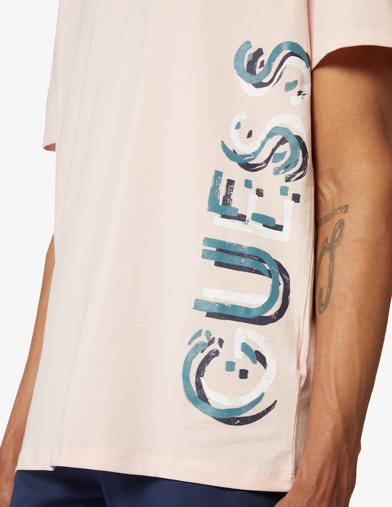 rinascente Guess Vertical logo t-shirt 