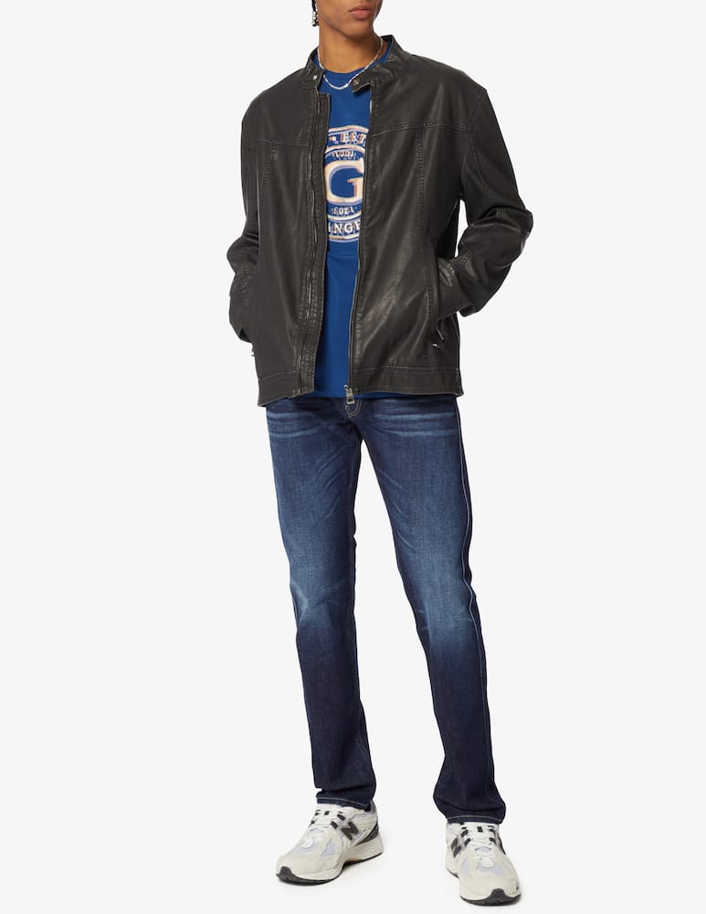 rinascente Guess Giacca biker in pelle sintetica 