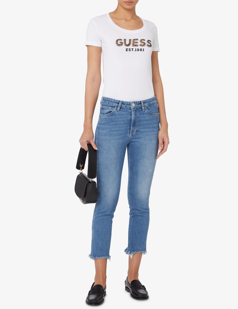 rinascente Guess T-shirt con logo - Bianco